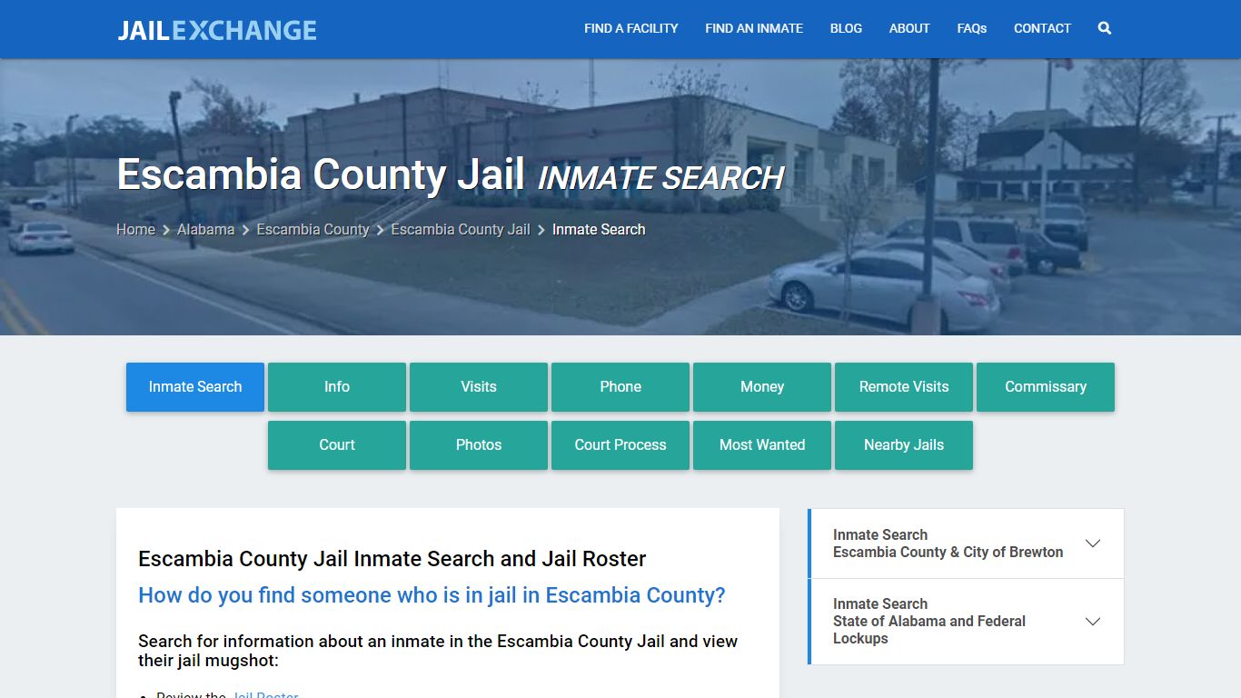 Inmate Search: Roster & Mugshots - Escambia County Jail, AL