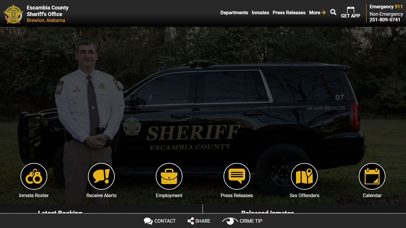Inmate Roster (261) - Escambia County Sheriff, AL